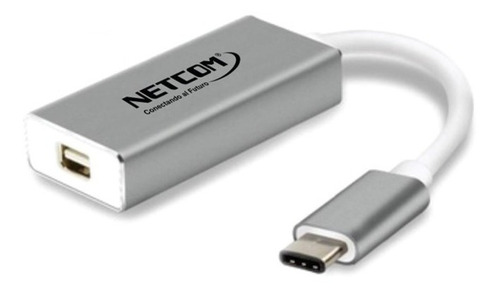 Adaptador Usb C A Mini Dp Netcom 4k 60hz