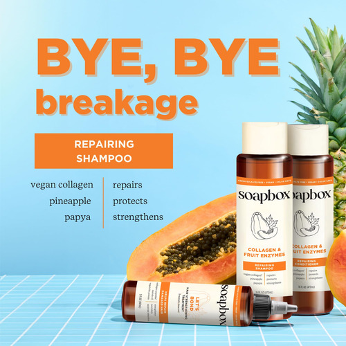 Shampoo E Condicionador Soapbox Collagen Para Cabelos Secos
