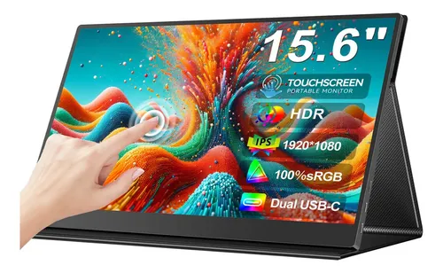 Monitor Portátil Touch 15.6 1080p Full Hd Ips Com Hdmi Usb