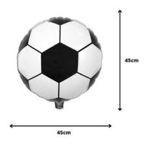 Balão Metalizado Bola De Futebol