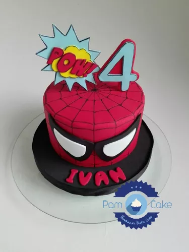Torta Artesanal De Spiderman Personalizada Hombre Araña | MercadoLibre