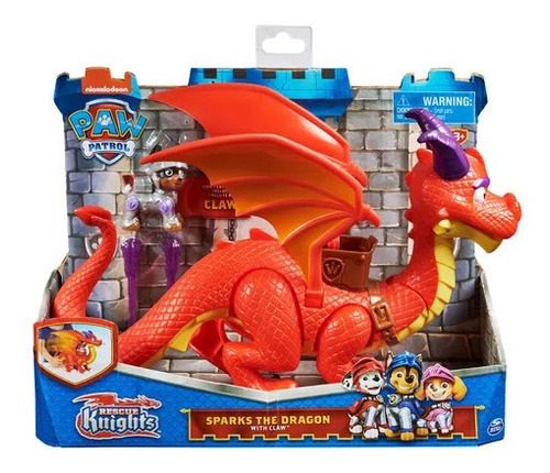 Paw Patrol Dragon Sparks & Claw Play Set - Rescue Knights