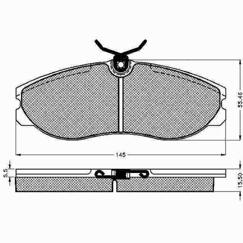Pastilla De Freno Nissan Serena 92/95 Delantera