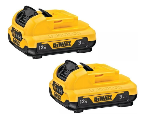 Kit De 2 Baterias Ion-li 3 Ah 12v Max Dewalt Dcb124-2b3