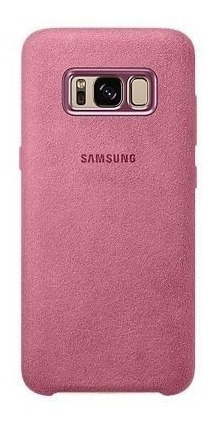 Carcasa Alcantara Cover Rosado Galaxy S8+ Ef-xg955apegww