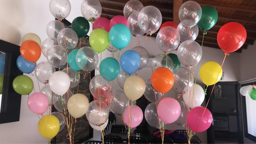 Imagen 3 de 10 de Globo Con Helio 9 Pulgadas Decoraciones,etc
