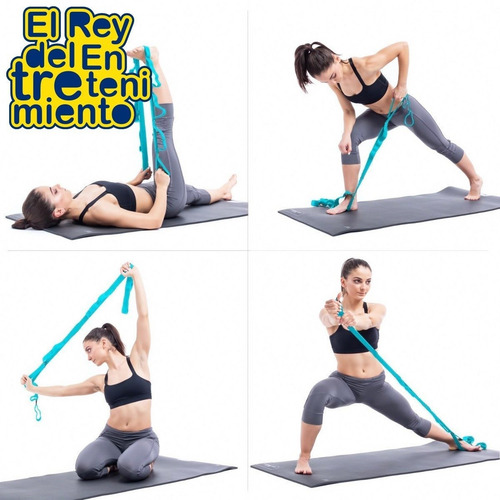 Imagen 6 de 6 de Banda De Elongación Estiramiento Yoga Fitness Pilate El Rey