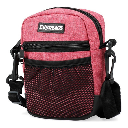 Shoulder Bag Vermelho Mescla Everbags Tira Colo Necessaire