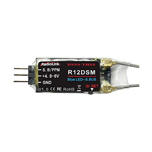 Radiolink R12dsm Receptor Rc 2.4ghz 12 Canales Sbus/ppm Larg