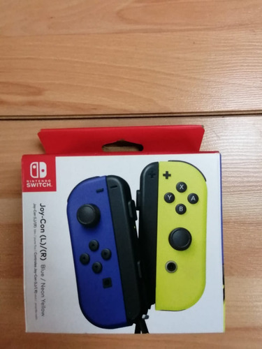 Set de control joystick inalámbrico Nintendo Switch Joy-Con (L)/(R) Neón azul y amarillo neón