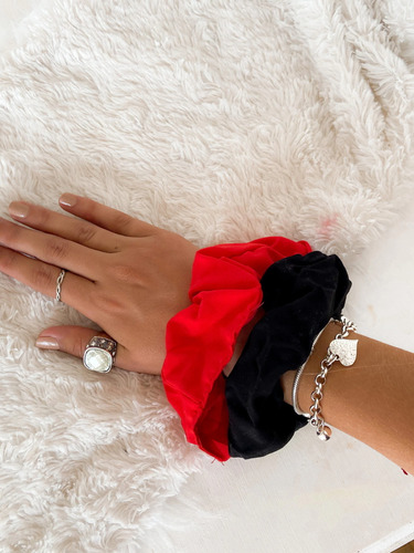 Scrunchies Colita Pelo Mujer Pack X 5 Unidades Surtidas Surtido
