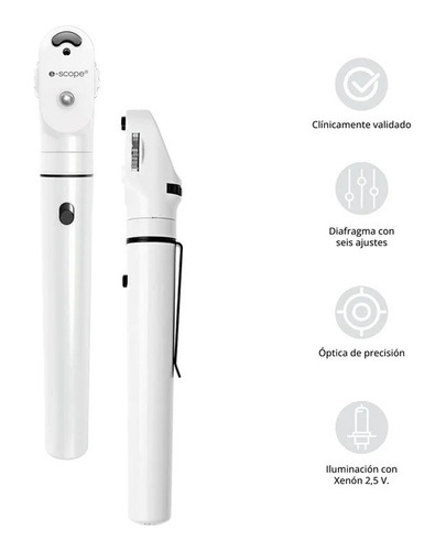 Oftalmoscopio Luz Directa Xenon Riester Blanco- Medicaltec