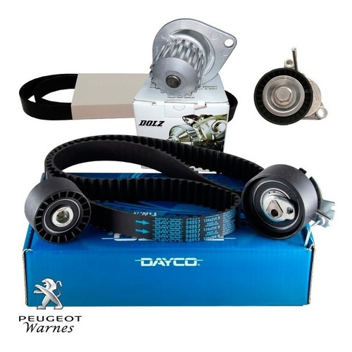 Distrib Dayco + Kit Poly V + Bba Dolz Citroen C3 1.6 N 05-08