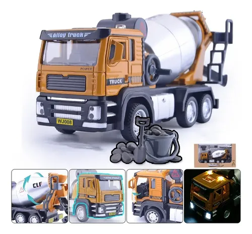 Modellino Autocarro Betoniera CAT CT660 Scala 1/160 - Diecast Giallo Per Diorami