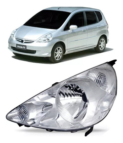 Optica Para Honda Fit 2003 2004 2005 2006 2007 2008 Cromada 