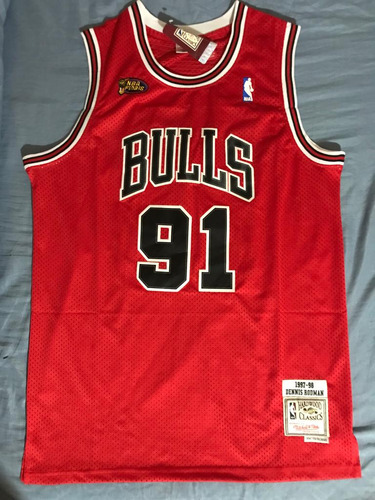 Jersey Rodman Chicago Bordado 