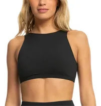 Comprar Traje De Baño Playa Roxy Roxy Pro The Pop Up Crop Top Negro