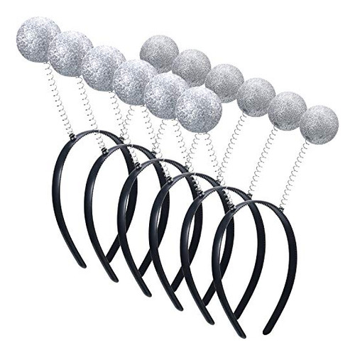 6 Piezas Antena Marciana De Plata Antena Headband Y2x8w