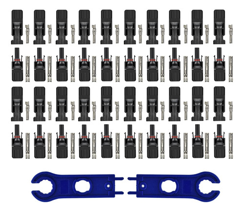 40 Pcs Mc4 Conector De Cable De Panel Solar Con Llave I...