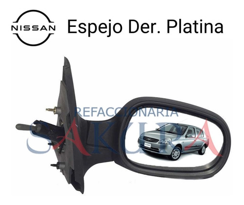 Espejo Manual Retrovisor Der. Platina 2006 Original