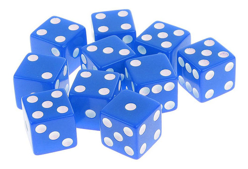Set / 10pcs Six Sided D6 Digital D\\\\u0026d Rpg De Azul
