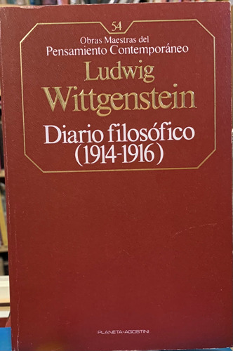 Wittgenstein Diario Filosófico 1914 - 1916 Eshop Elescondite