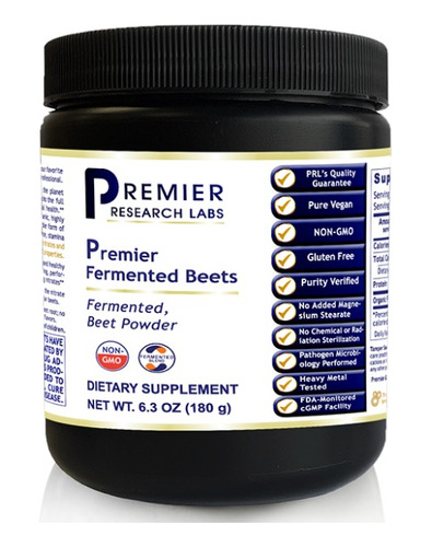 Premier Research Labs | Fermented Beets | 6.3oz (180g)