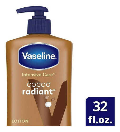 Vaseline Crema Corporal Cocoa Radiant Intensive 947 Ml Cacao