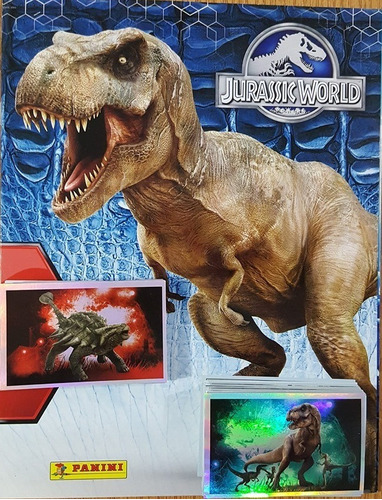 Set Completo Pegar Jurassic World 1 Park Panini Dinosaurios