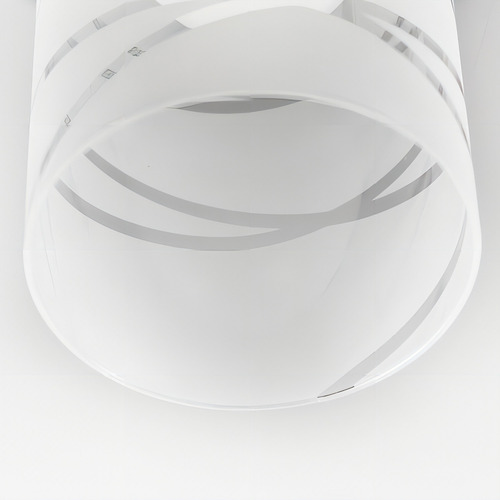 Pendente Teto Triplo Sala Jantar Lustre de Vidro LED 45W First Gelo 3 Lâmpadas E-27 Aço 127/220V LLUMM Bronzearte