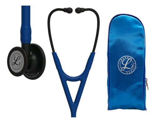 Littmann Cardiology I V 6168 Navy Black + Estuche De Lona