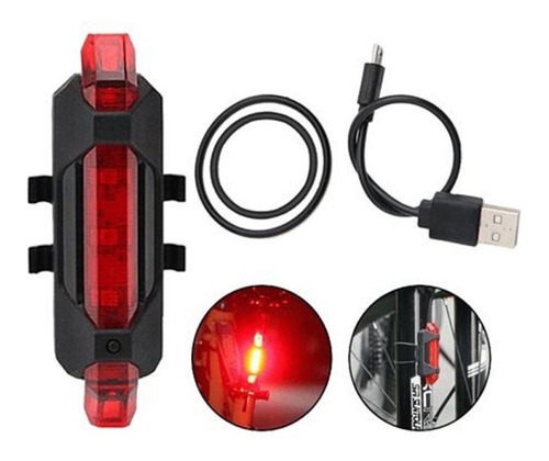 Flash Led Rojo Para Bicicleta Recargable Dc-918 Circuit