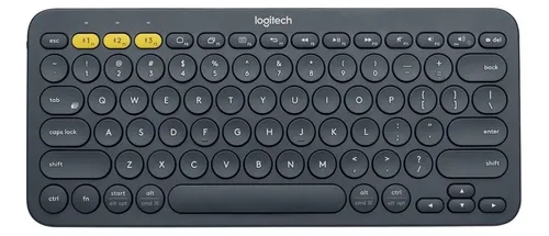 Teclado bluetooth Logitech QWERTY inglés US color grafito