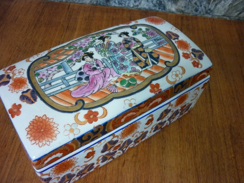 Caixa Porcelana Imari - Porta Joia - Coleção - Lindíssima