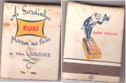Caixa De Fósforo Sardinhas Rubi