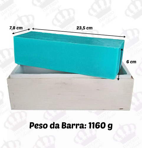 Imagem 2 de 11 de Forma De Madeira C/ Silicone Mod.7 Medidas (23,5x6x7,8cm)