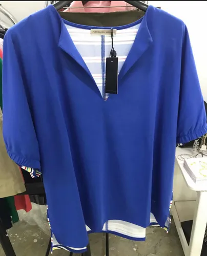 Blusa Purificacion Garcia Talla S Pg Azulpg Cuotas sin inter s
