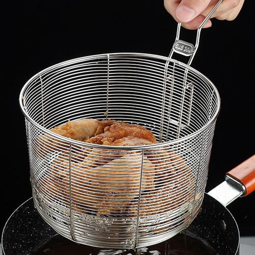 Cesta For Freír Espumadera De Malla Papas Fritas 17,5 Cm