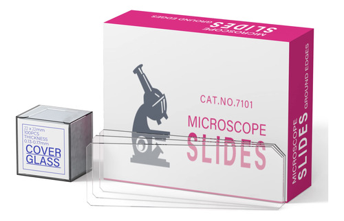 Diapositivas De Microscopio Borde Redondeado 50 Portaobjetos