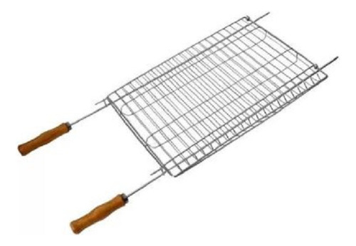Grelha Dupla P Churrasco Frango Linguiça Madefer Inox