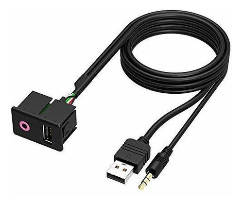 Cable Montaje Emp Do 4.9 Ft 0.138 In Usb Aux Audifono