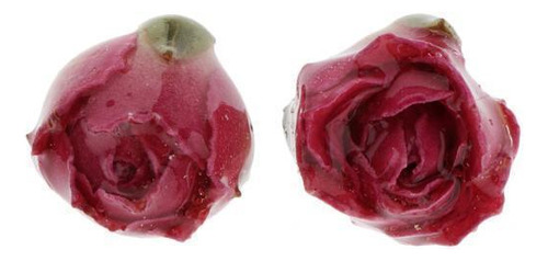 4x1 Par Moda Pendiente Flor Decoración Oreja Stud Colgantes