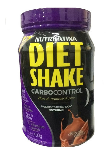 Diet Shake Carbocontrol 400g Nutrilatina Chocolate Com Avela