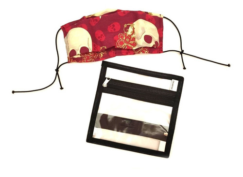 Imagem 2 de 8 de Kit Porta Máscaras Limpas Usadas E Máscara Com Ajuste Nasal