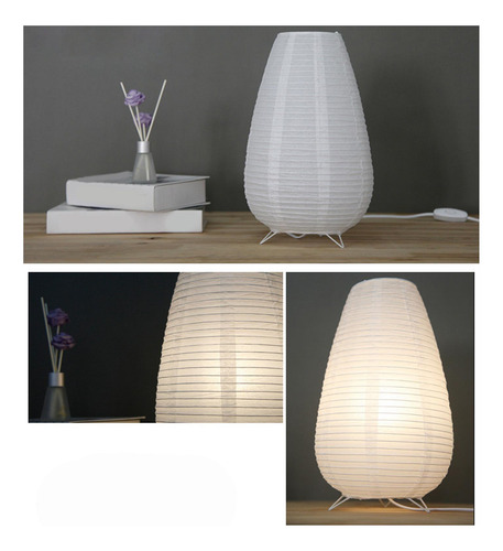 Lámpara De Mesa Lámpara De Papel Estilo Japonés Linterna