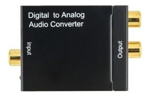Convertidor De Audio Digital A Analogo Toslink Coaxial A Rca