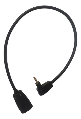Extensão Prolongador 20a+cb Pp 2x2,5mm2+plug Femea 20a 0,5m Cor Preto 20a 127v/220v