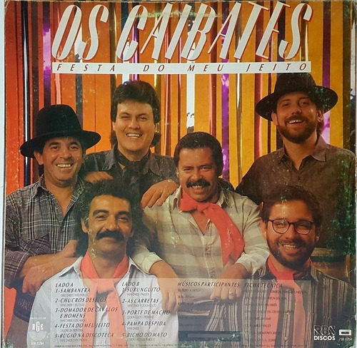 Lp Os Caibates - Festa Do Meu Jeito - Sambanera - Surunguit (Usado)