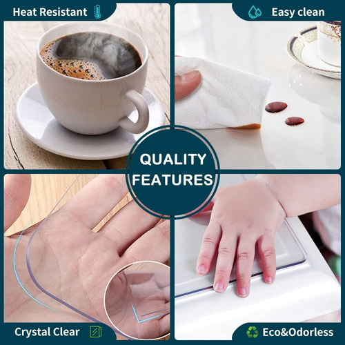 Pvc Office Desk Pad Clear Writing Computer Desk Top Cover...