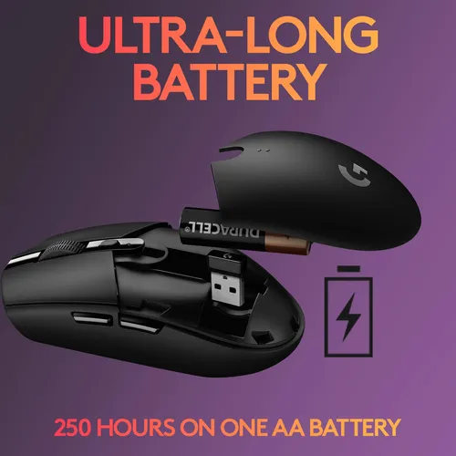 Mouse Inalámbrico Para Juegos Logitech G305 Lightspeed Black